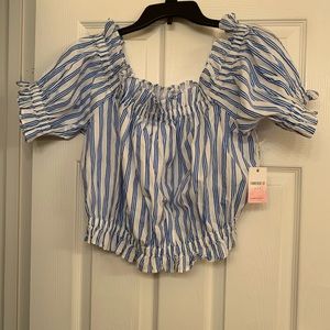 Forever 21 off the shoulder top, new